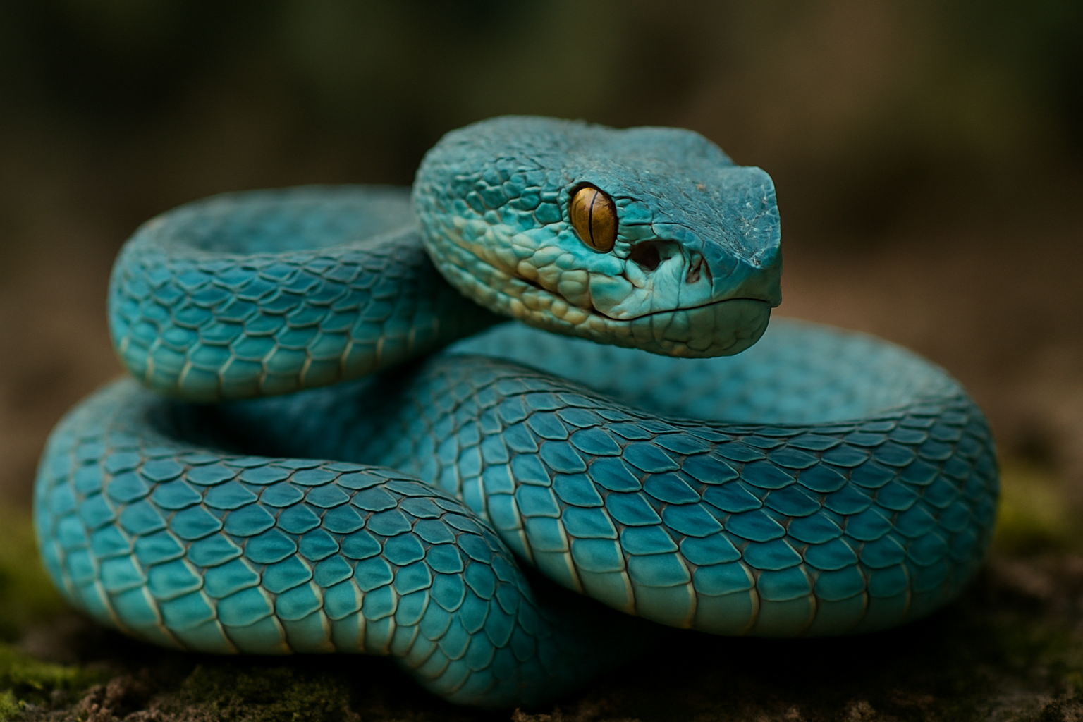 Leia mais sobre o artigo Víbora Azul: Conheça o Perigoso Réptil e Seu Veneno Potente